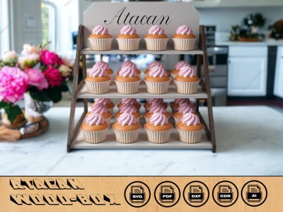 Estanteria De Venta Minorista Para Exhibicion De Pasteles Creativo Digital